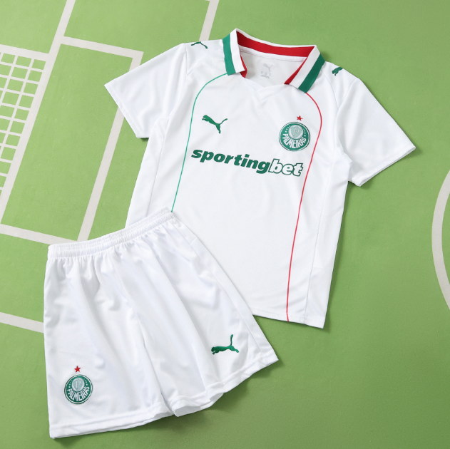2026-27 Palmeiras Away Kids Soccer Kits Shirt With Shorts